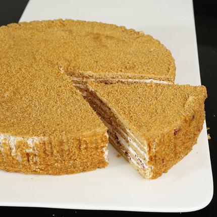 俄罗斯提拉米苏俄之恋蜂蜜千层蛋糕西式糕点网红零食早餐点心8寸