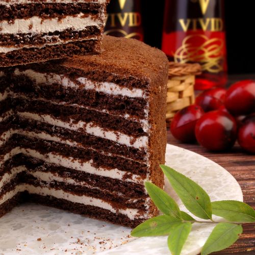 蛋糕俄罗斯风味提拉米苏蜂蜜奶油夹心巧克力千层甜点传统西式糕点
